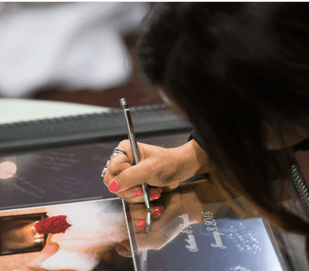 Retirement Guest Book - Signatures Remembered