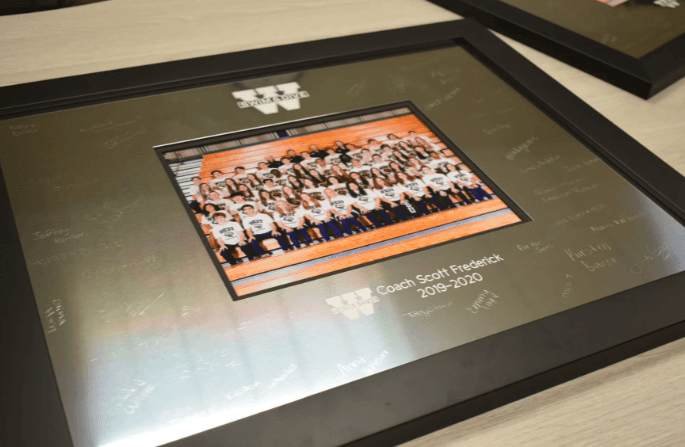Coaches Gift Signature Frame - Signatures Remembered
